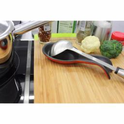 BergHOFF Orange Cast Iron Spoon Rest with Hammered Finish and Enamel Coating thumbnail 4