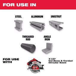 Milwaukee 7-1/4 in. 70T Thin Metal Cutting Circular Saw Blade thumbnail 2