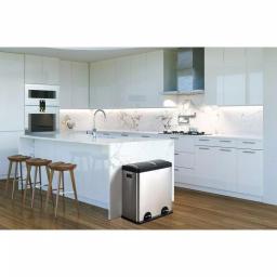 Step N' Sort 16-Gallon 2-Compartment Stainless Steel Trash Can and Recycling Bin thumbnail 10