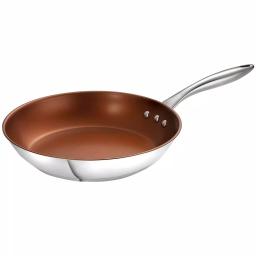 Ozeri Earth Pan ETERNA 12 in. Stainless Steel Nonstick Frying Pan, Bronze thumbnail 1