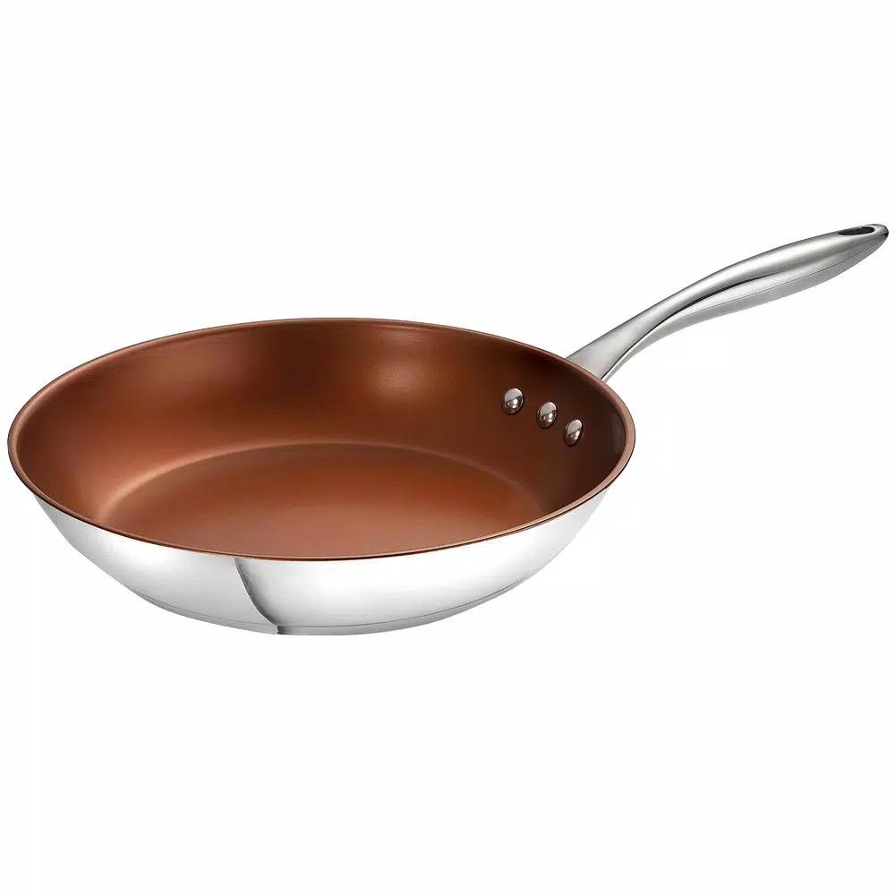 Ozeri Earth Pan ETERNA 12 in. Stainless Steel Nonstick Frying Pan, Bronze