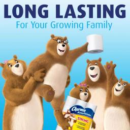 Charmin Essentials Strong 1-Ply Toilet Paper, 48 Giant Rolls thumbnail 6