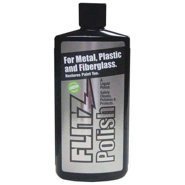 Flitz High Performance Metal Cleaner and Polish Liquid, 16 oz.