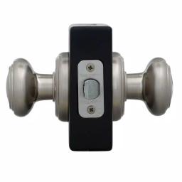 Baldwin Prestige Alcott Satin Nickel Passage Door Knobs, 4-Pack thumbnail 2