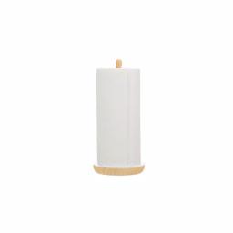 Jiallo European Collection Free-Standing Paper Towel Holder, Modern Scandinavian Design, White thumbnail 2