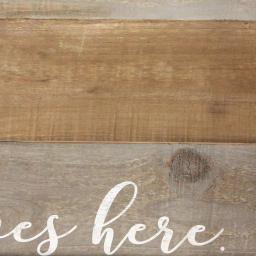 Stratton Home Decor "Love Lives Here" Distressed Wood Decorative Tray thumbnail 3