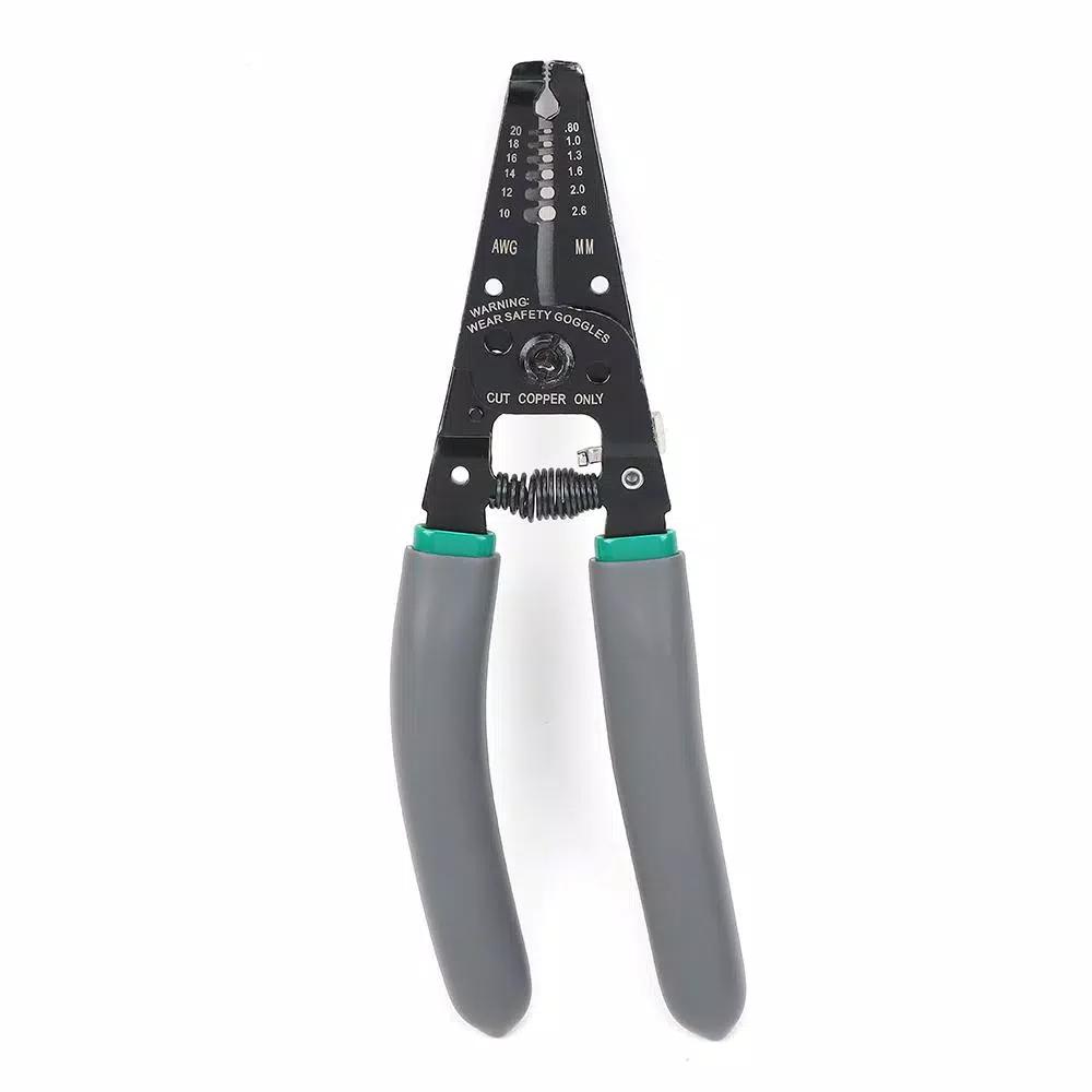 Commercial Electric 7 in. Wire Stripper and Cutter with Curved Handle