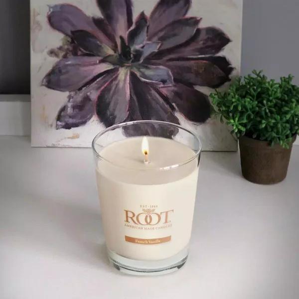 ROOT CANDLES A.I. Root Veriglass French Vanilla Scented Soy and Beeswax Filled Jar Candle