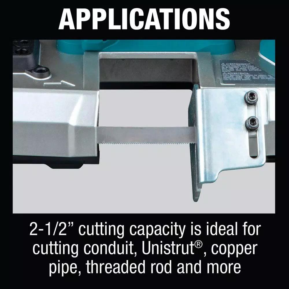 Makita 18V LXT Cordless Compact Band Saw Kit with 5.0 Ah Battery and Charger