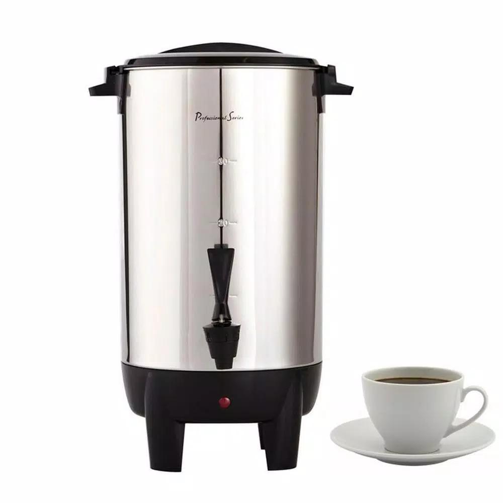 Professional Series 30-Cup Stainless Steel Coffee Urn Percolator with Keep Warm Function
