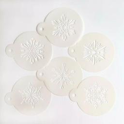 Designer Stencils Crystal Snowflake Cookie Stencil Bundle - 6 Intricate Patterns thumbnail 1
