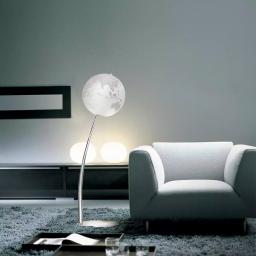 Waypoint Geographic 43 in. Stem Reflection Illuminated Floor Standing Globe with Chromed Steel Stand thumbnail 1
