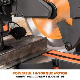 Evolution Power Tools Evolution R255SMS+ 10 in. 15 Amp Sliding Compound Miter Saw with Multi-Material Blade thumbnail 7