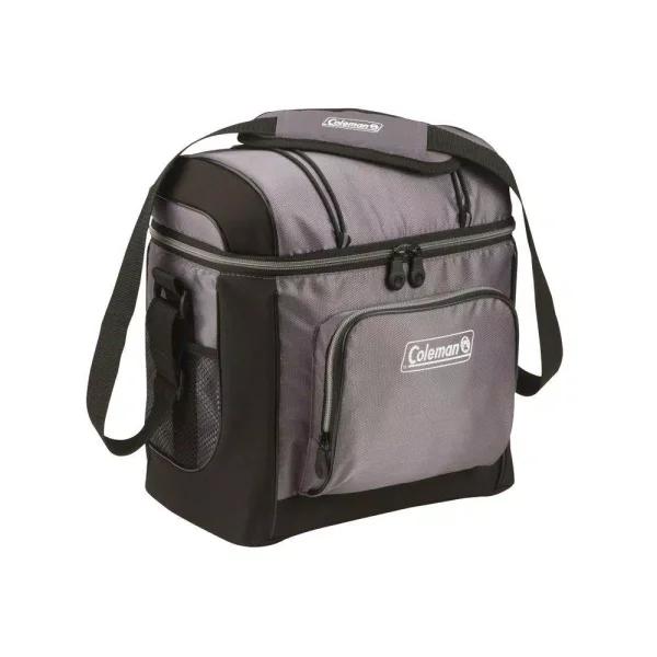 Coleman 16-Can Soft-Sided Cooler with Removable Hard Liner, Gray