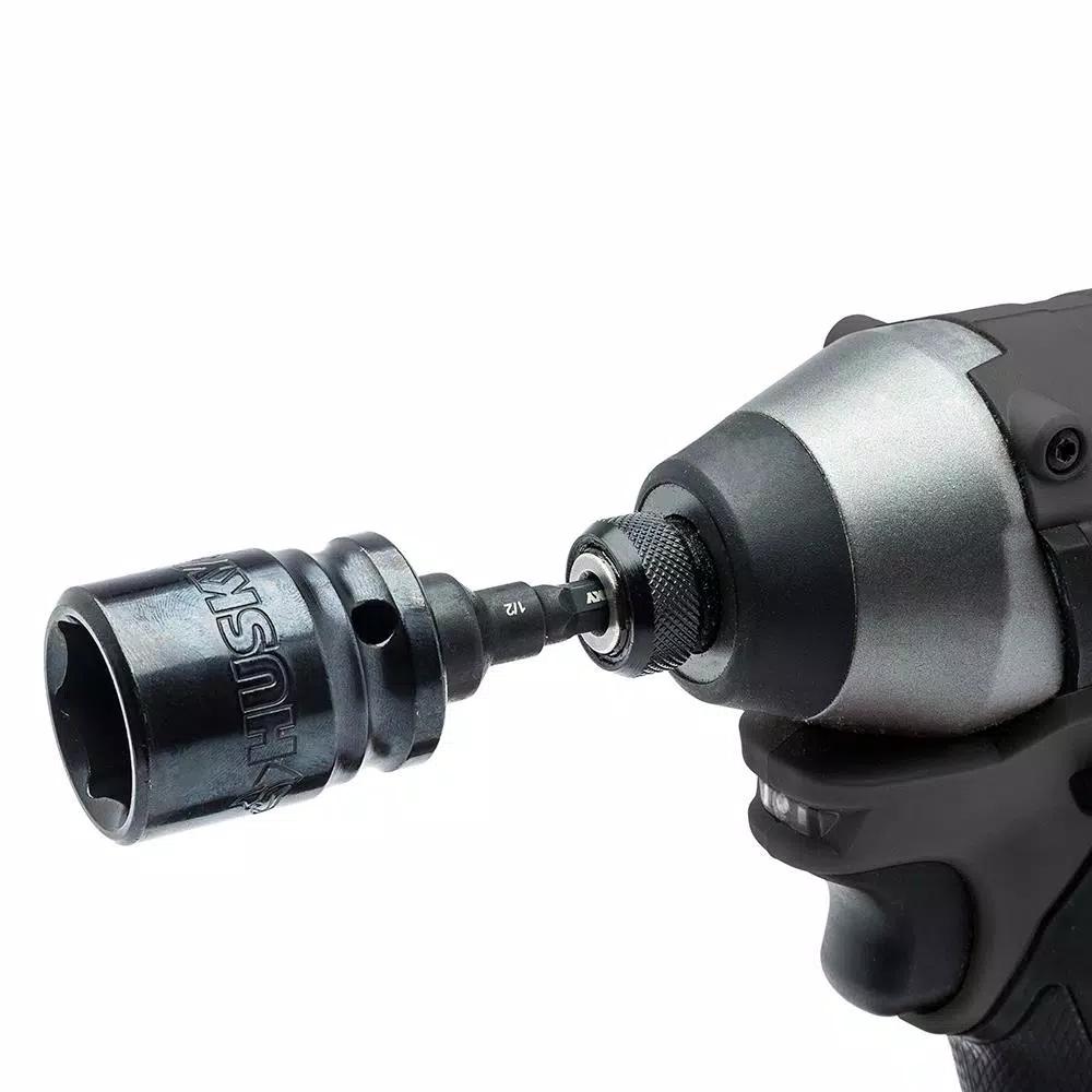 Husky 3-Piece 1/4 in. Drive Impact Socket Adapter Set