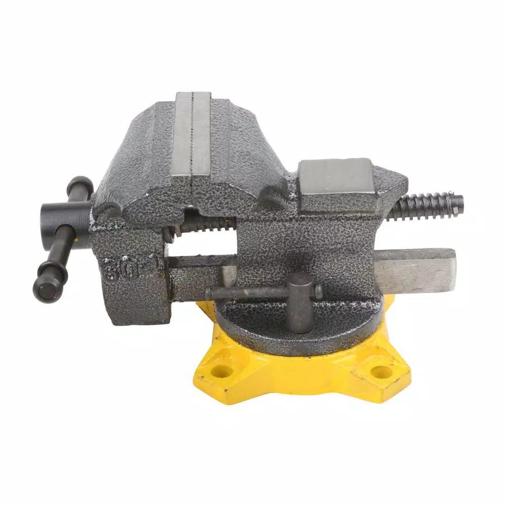 Olympia Tools 4 in. Bench Vise with Swivel Base and Anvil