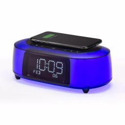 iHome TIMEBOOST GLOW Color Changing Bluetooth Alarm Clock Speaker with Qi Wireless Charging thumbnail 7