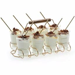 Libbey 8-Piece Glass and Metal Entertaining Set with Caddy and Serving Spoons thumbnail 1