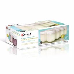 Euro Cuisine 8-Piece Glass Jar Set with Lids for YM80 and YM100 Yogurt Makers thumbnail 3