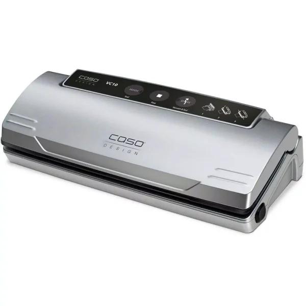 Caso VC 10 Stainless Steel Food Vacuum Sealer with Food Management App and 2 Vacuum Rolls