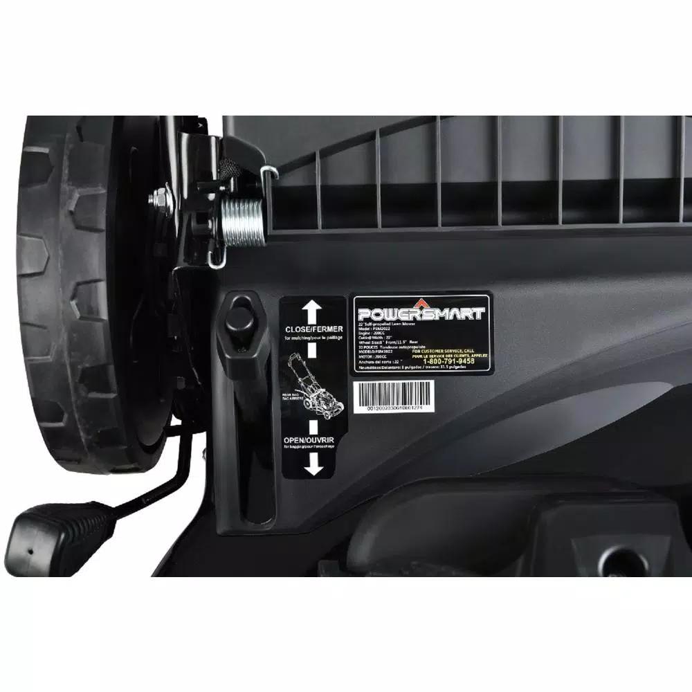 PowerSmart Power Smart PSM2022 22 in. 3-in-1 Self-Propelled Gas Walk Behind Lawn Mower