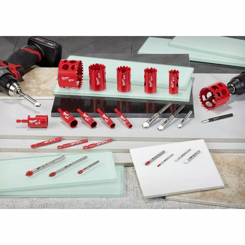 Milwaukee Diamond MAX Hole Saw 3-Piece Set for Tile, Stone, and Glass