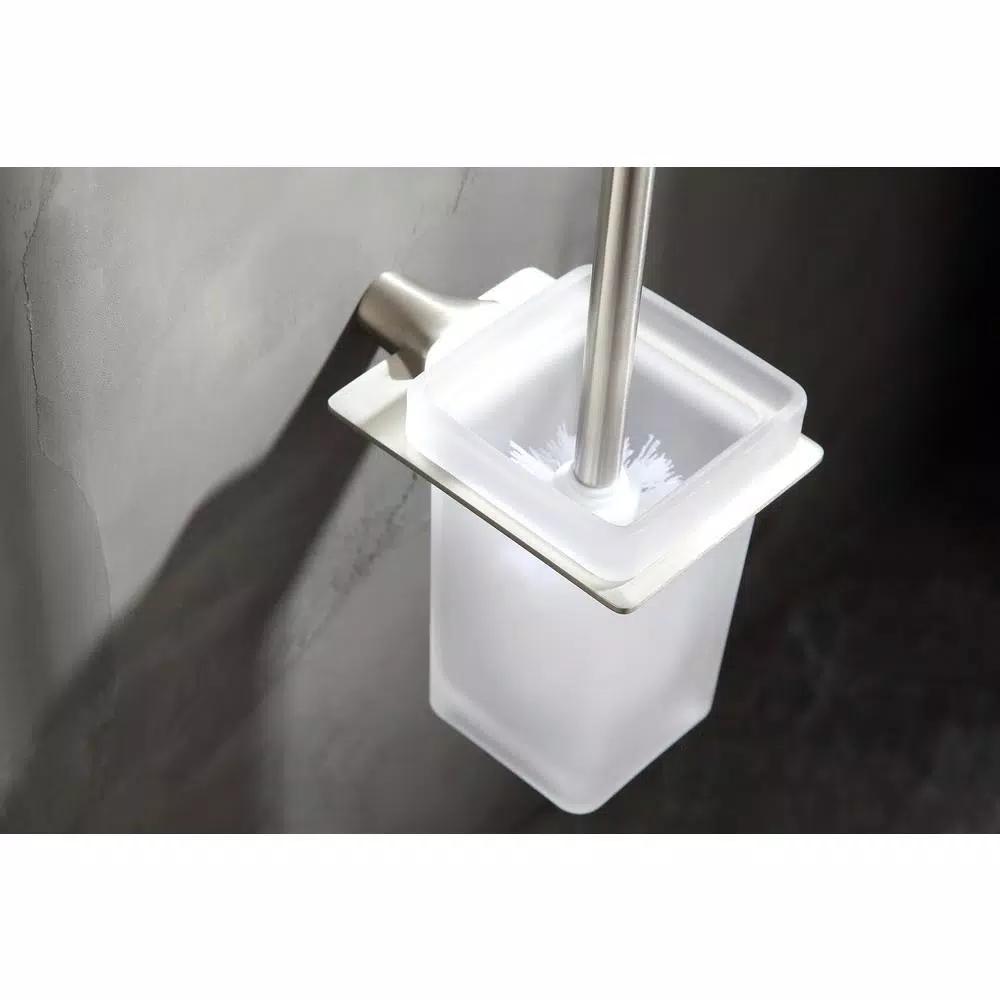ANZZI Essence Series Stainless Steel Toilet Brush Holder, Brushed Nickel