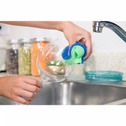 DishFish Dual Scrubber Sponge, Non-Scratch Cleaning Foam, 12-Pack thumbnail 4