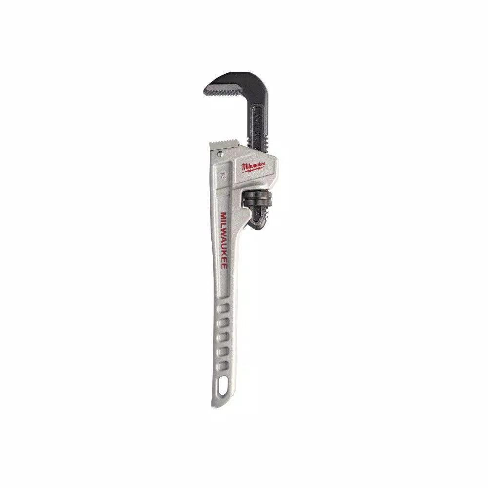 Milwaukee 14 in. and 18 in. Aluminum Pipe Wrench Set (2-Piece)
