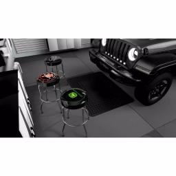 Plasticolor Built Ford Tough Officially Licensed Garage Shop Stool with Chrome Steel Frame thumbnail 2