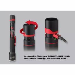 Milwaukee REDLITHIUM USB Rechargeable LED Flashlight and Pivoting Flood Light 2-Pack thumbnail 2
