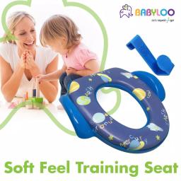 Babyloo Outer Space Design Children's Soft Toilet Seat with Handles and Splash Guard thumbnail 7