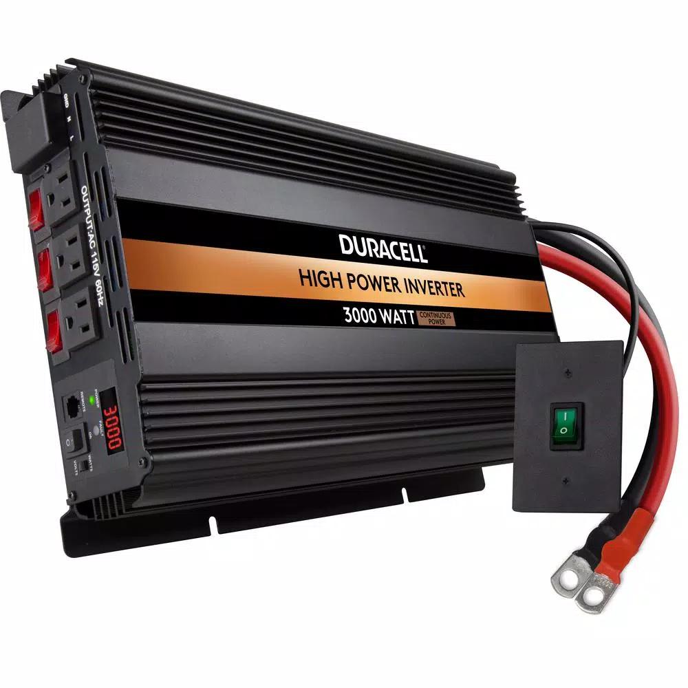Duracell DRINV3000 3000-Watt High Powered Power Inverter with Digital Display