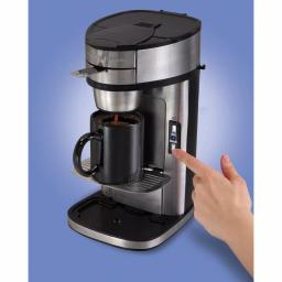 Hamilton Beach The Scoop Single-Serve Stainless Steel Coffee Maker with Built-In Mesh Filter thumbnail 4