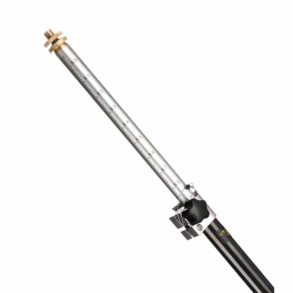 AdirPro 8.5 ft. Carbon Fiber Prism Pole with Dual Graduations and Adjustable Tip