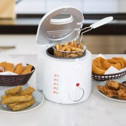 Trademark Classic Cuisine 1 L Cool Touch Deep Fryer, White thumbnail 5