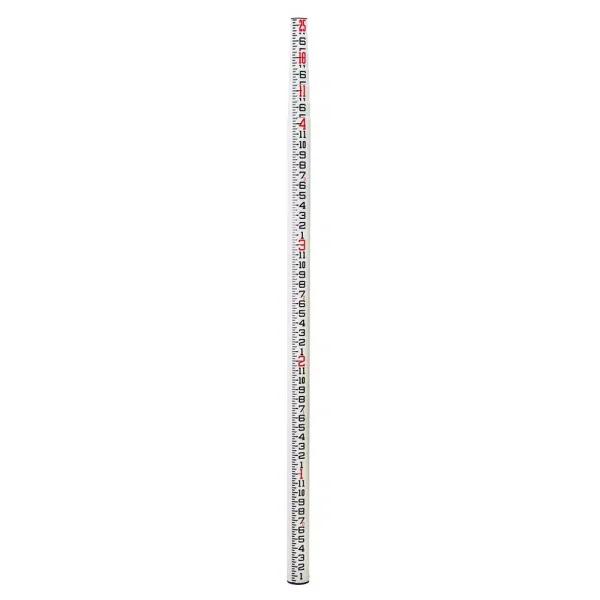 AdirPro 25 ft. Oval Fiberglass Surveyor Leveling Grade Rod