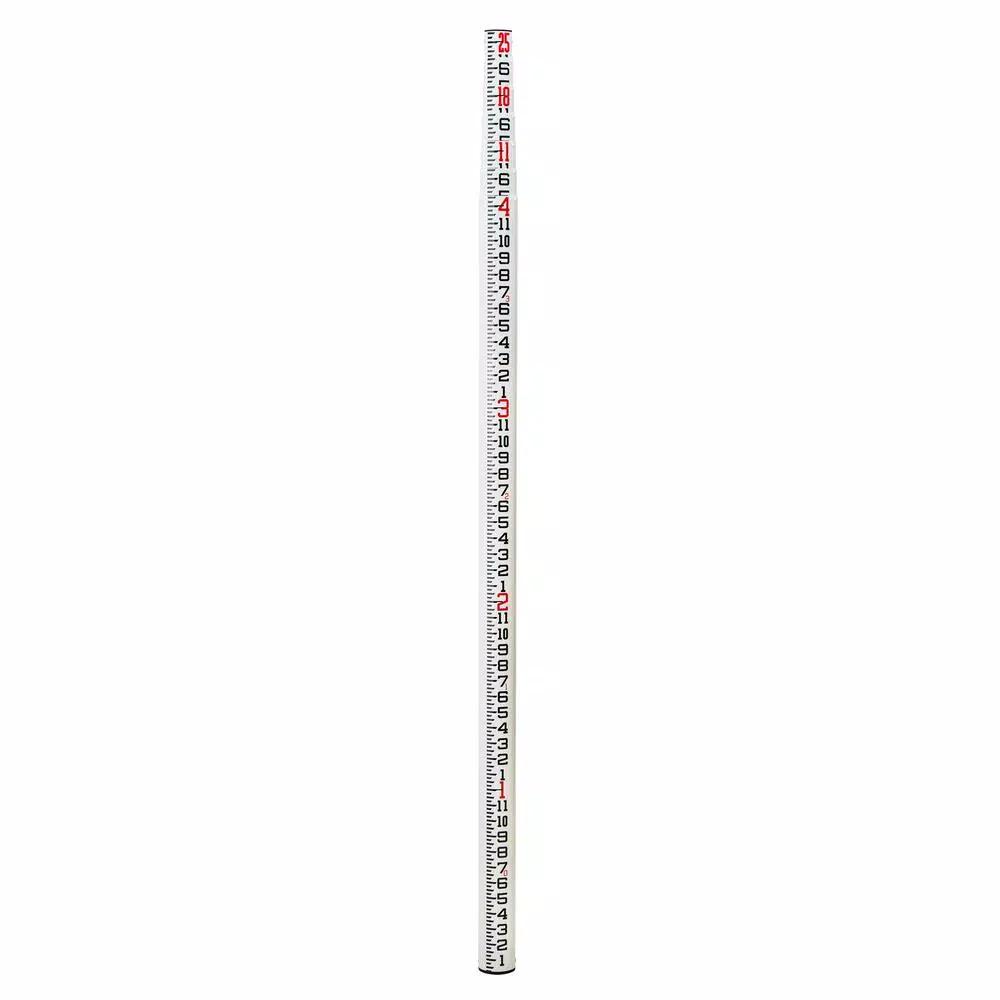 AdirPro 25 ft. Oval Fiberglass Surveyor Leveling Grade Rod