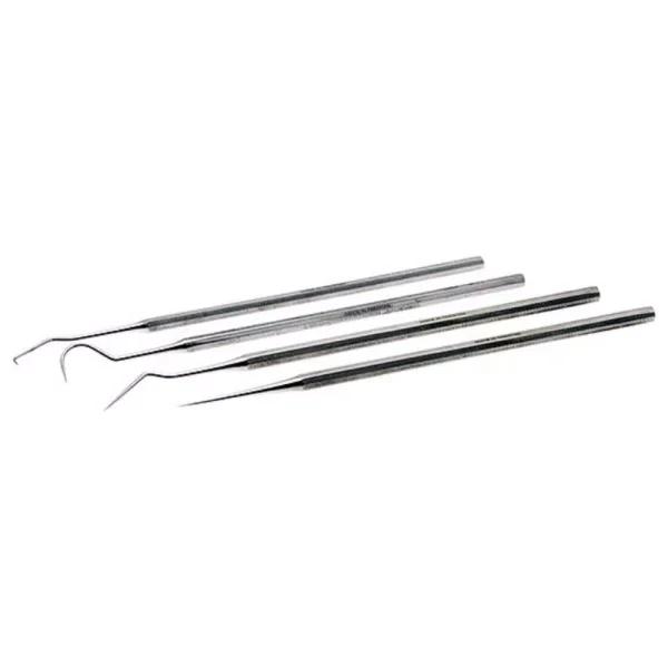 Aven 4-Piece Stainless Steel Precision Probe Set for Soldering and Micro Positioning
