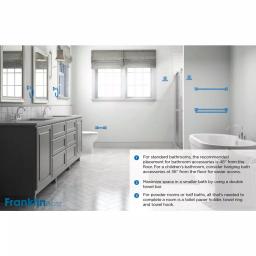 Franklin Brass Maxted 5-Piece Polished Chrome Bath Hardware Accessory Set thumbnail 12