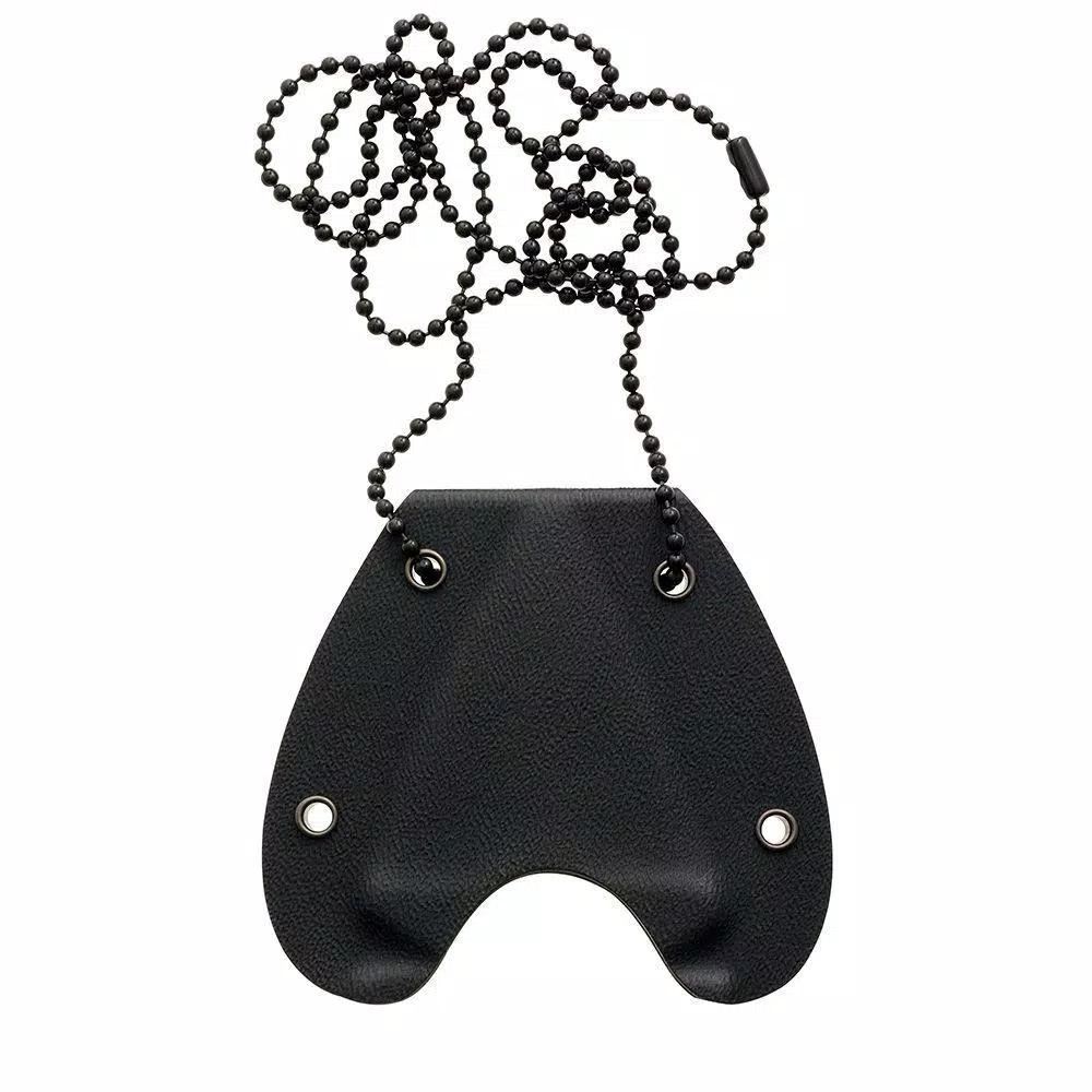 Camillus Heater Boot Neck Knife, 440 Stainless Steel Double Edge Dagger with Bottle Opener