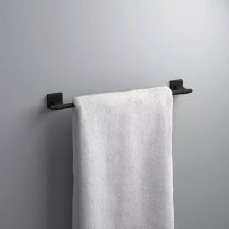 Franklin Brass Maxted 18 in. Single Towel Bar, Matte Black Zinc Die Cast thumbnail 2