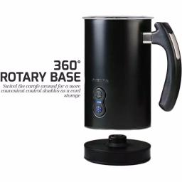 Oventes FR3608 Deluxe Electric Milk Frother and Steamer, 8 oz, Black thumbnail 6