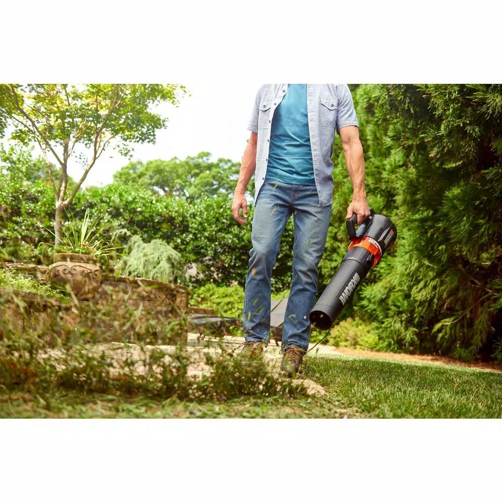 Worx 12 Amp Electric Turbine Handheld Leaf Blower, 800 CFM, 135 MPH