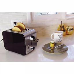 Total Chef 2-Slice Stainless Steel Toaster with 7 Browning Settings and 800W Power thumbnail 4