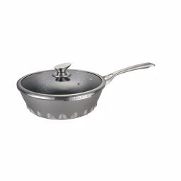 Amercook 11 in. Die-Cast Aluminum Nonstick Wok with Lid, Induction Ready thumbnail 1