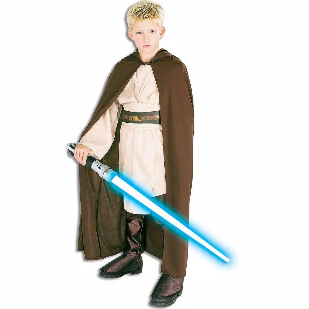 Rubie's Costumes Officially Licensed Jedi Robe Child Costume - Brown Hooded Cloak, Medium