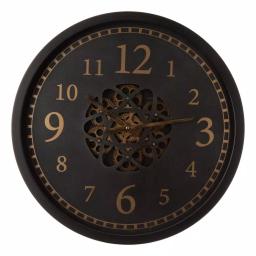 Glitzhome 22.83 in. Oversized Metal Wall Clock with Moving Gears and Roman Numerals thumbnail 1