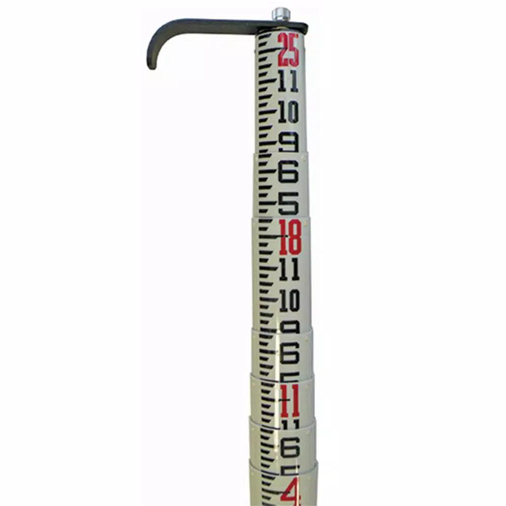 Jameson 25 ft. Oval Telescoping Measuring Pole, Non-Conductive Fiberglass