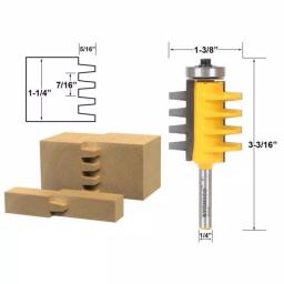 Yonico 1-1/4 in. Carbide Tipped Finger Joint Router Bit, 1/4 in. Shank thumbnail 2
